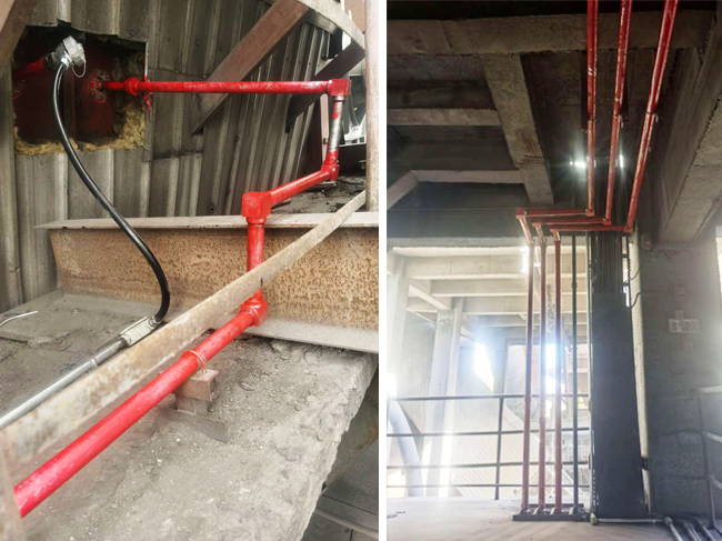 煤粉倉(cāng)自動(dòng)滅火系統(tǒng)管道施工圖