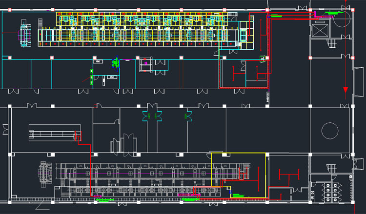 涂布機(jī)氣體滅火系統(tǒng)圖紙